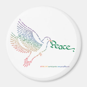 Magnet World Peace Dove