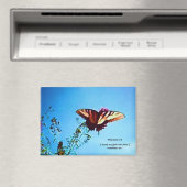 Magnet Yellow Butterfly Phillipians 1:3 Magneet (Insitu (Vaatwasser))