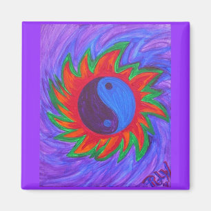 magnet - yin & yang trillingen magneet