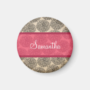Magnet Zinnia Vintage rose