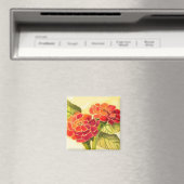Magnet Zinnias rouge (In Situ (Lave-vaisselle))