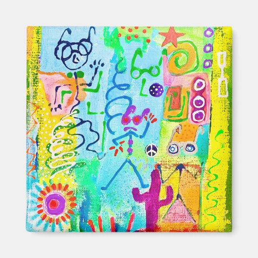 Magnet Zombies Stick du désert (Devant)