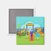 Magnet Zoo vintage (Recto/Verso)