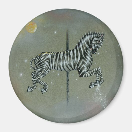 Magneten - Carrousel Zebra (Voorkant)