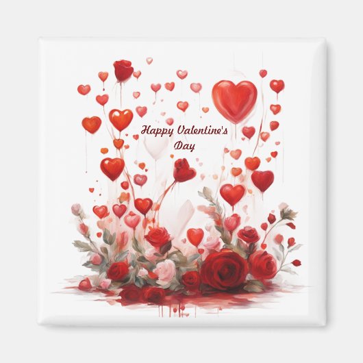 Magneten Gelukkige Valentijnsdag (Voorkant)