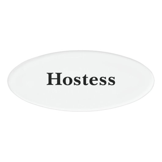 Magnetic Badge - Hostess (Voorkant)