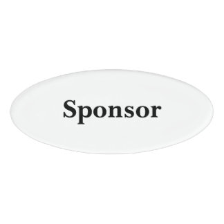 Magnetic Badge - Sponsor