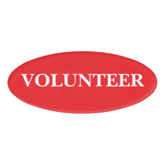 Magnetic Badge - Volunteer
