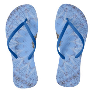 Magnetic blue mandala teenslippers