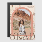 Magnetic Boho Floral Arch Lijst Afstuderen Foto (Voorkant / Achterkant)