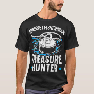 Magnetic Fisherman Treasure Hunter Magnetic Vist T-shirt