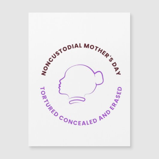 Magnetic Logo Noncustodial Mothers (Voorkant)
