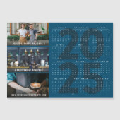 Magnétique 2025 Calendrier Fête Nouvel An Carte photo magnéti (Devant)
