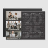 Magnétique 2025 Calendrier Fête Nouvel An Carte photo magnéti (Devant / Derrière)