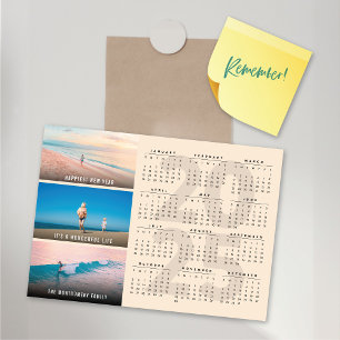Magnétique 2025 Calendrier Fête Nouvel An Carte photo magnéti