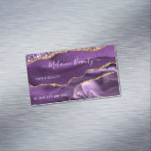 Magnétique Agate Violet violet or Carte de visite (In Situ)