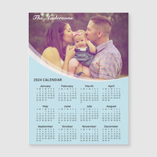 Magnétique Ajouter Votre Propre Calendrier Photo 2024 Carte