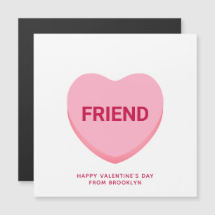 Magnétique Ami conversation rose coeur carte Valentine