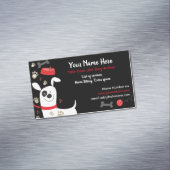 Magnétique Animal Services Chien avec Carte de visite à la la (In Situ)