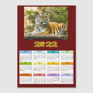 Magnétique Année de la carte Tiger