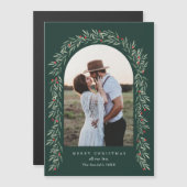 Magnétique Arc de verdure Photo moderne Carte de vacances de  (Devant / Derrière)