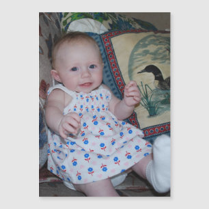 Magnétique Bébé adorable sur photo Votre chemin Carte magnéti