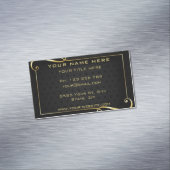 Magnétique Black Gold votre propre Carte de visite de design (In Situ)