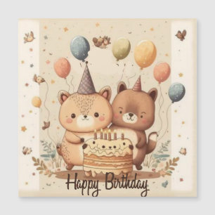 Magnétique Bonne carte d'anniversaire