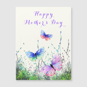 Magnétique Bonne carte mère's Day Papillons Printemps Joy