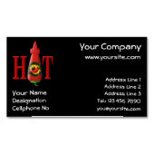 Magnétique Bouteille de sauce chaude Carte de visite magnétiq (devant)