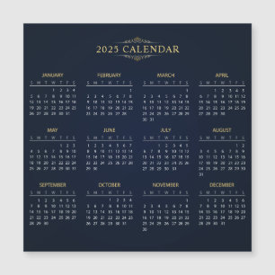 Magnétique Calendrier 2025 simple mais élégant   Carte magnét