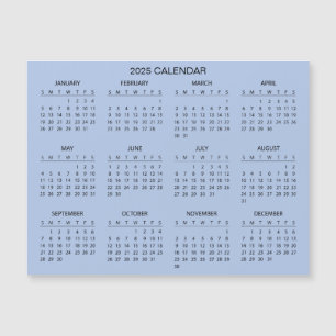 Magnétique Calendrier 2025 simple mais élégant Carte magnét