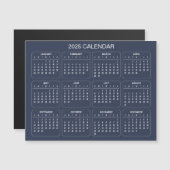 Magnétique Calendrier 2025 simple mais élégant | Carte magnét (Devant / Derrière)