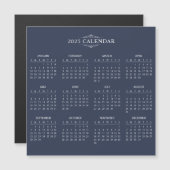 Magnétique Calendrier 2025 simple mais élégant | Carte magnét (Devant / Derrière)