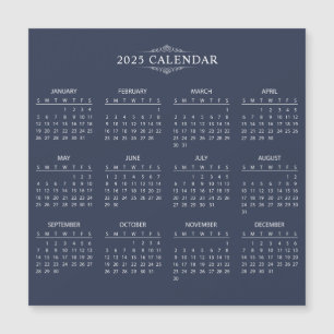 Magnétique Calendrier 2025 simple mais élégant Carte magnét