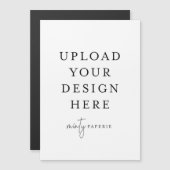 Magnétique Carte à puce Portrait 5" x 7" (Devant / Derrière)