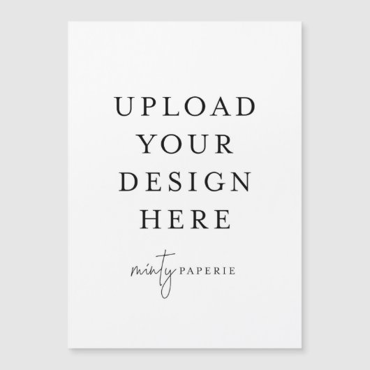 Magnétique Carte à puce Portrait 5" x 7" (Devant)