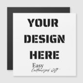 Magnétique Carte aimantée 5.25" Carré (Devant / Derrière)