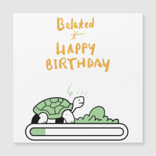 Magnétique Carte Anniversaire de l'escargot mou