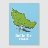 Magnétique Carte Belle Île France (Devant)