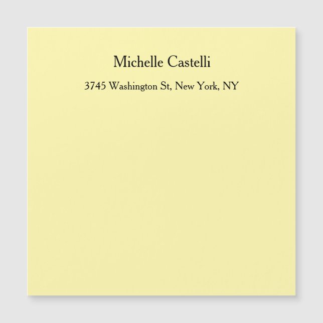 Magnétique Carte classique unique Cram Color Professional (Devant)