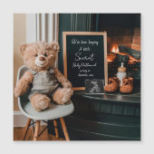 Magnétique Carte d'annonce de grossesse minimaliste moderne n (Devant)