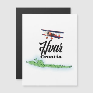 Magnétique Carte de Hvar Croatie