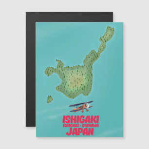 Magnétique Carte de Ishigaki Okinawa, Japon