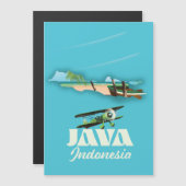Magnétique Carte de Java Indonésie (Devant / Derrière)