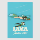 Magnétique Carte de Java Indonésie (Devant)