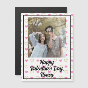 Magnétique Carte de la Saint-Valentin personnalisable avec ph