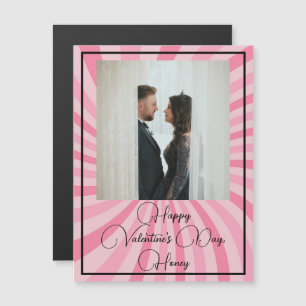Magnétique Carte de la Saint-Valentin personnalisable avec ph