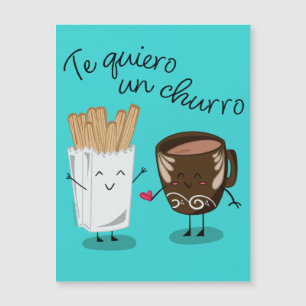 Magnétique Carte de la Saint-Valentin Te Quiero Un Churro