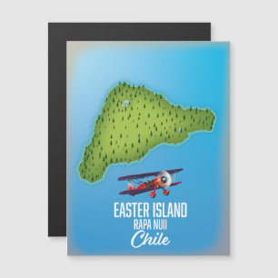 Magnétique Carte de l'île de Pâques Rapa Nuii